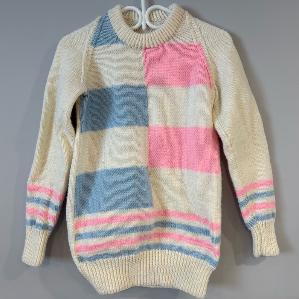 VINTAGE Retro Colorful Striped Women's Sweater